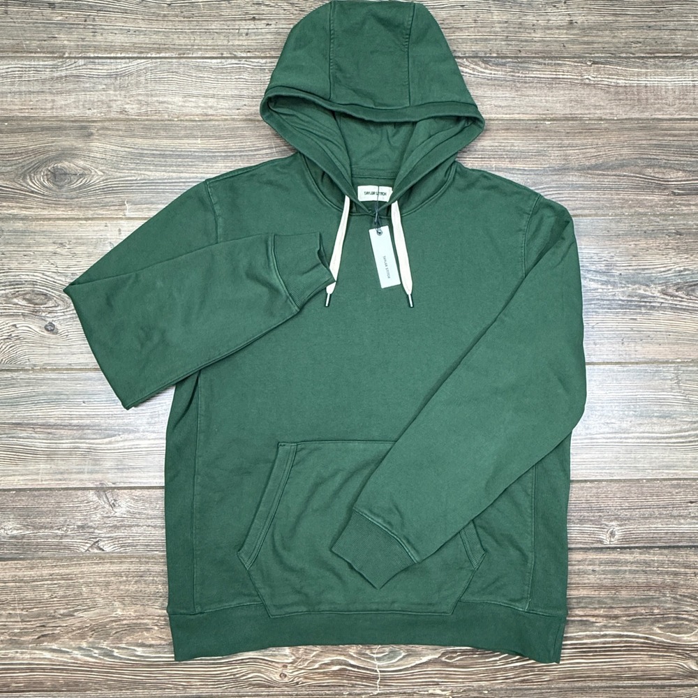 Taylor Stitch Mens 44 XL The Shop Hoodie Ivy Green French Terry 2602SHIFT44 NEW